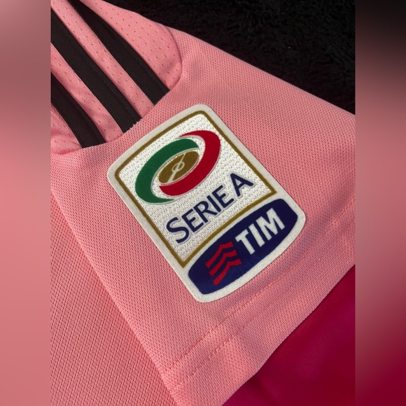 Pogba #10 2015 Juventus Pink Retro Soccer Jersey S-L - Picture 5 of 6